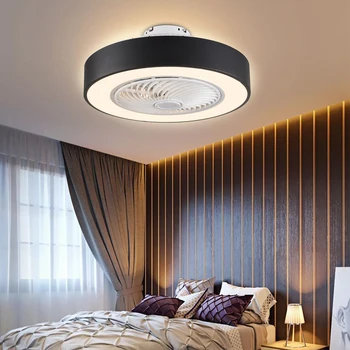 Ceiling Fan with Light Remote Control LED Sealing Fan Chandelier Silent Dimmable Home Decor Fandelier Indoor for Living Room 3