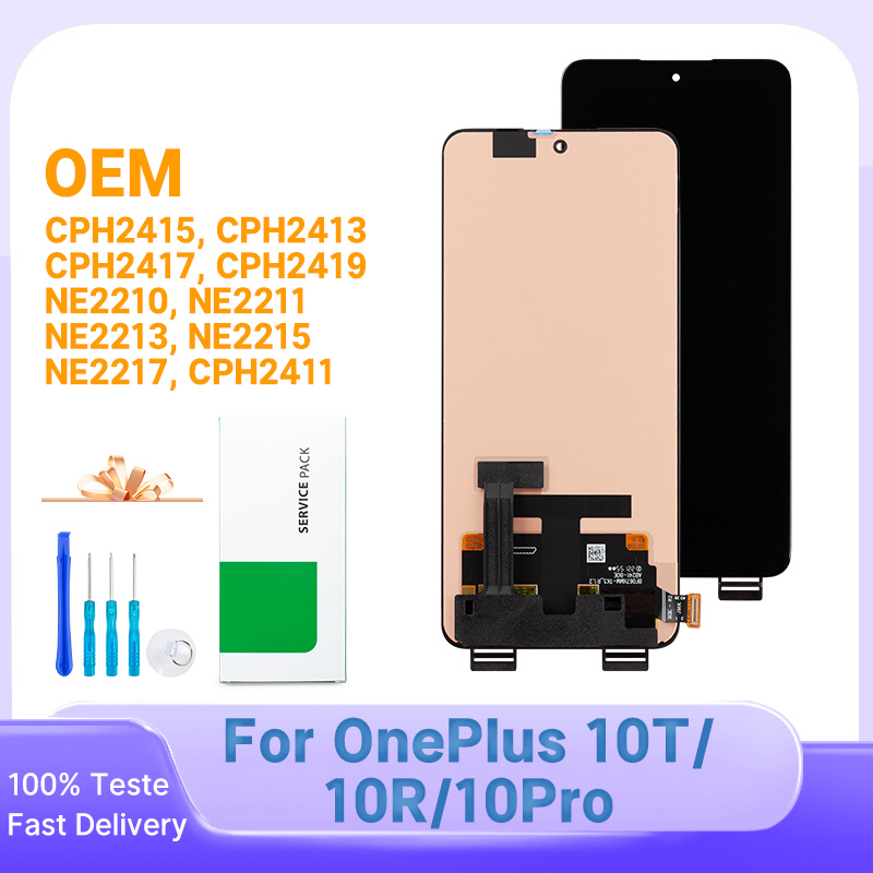 High Quality LCD For OnePlus 10T 3D Touch Screen Digitizer Replacement For OnePlus 10R Display For OnePlus 10 Pro LCD CPH2415