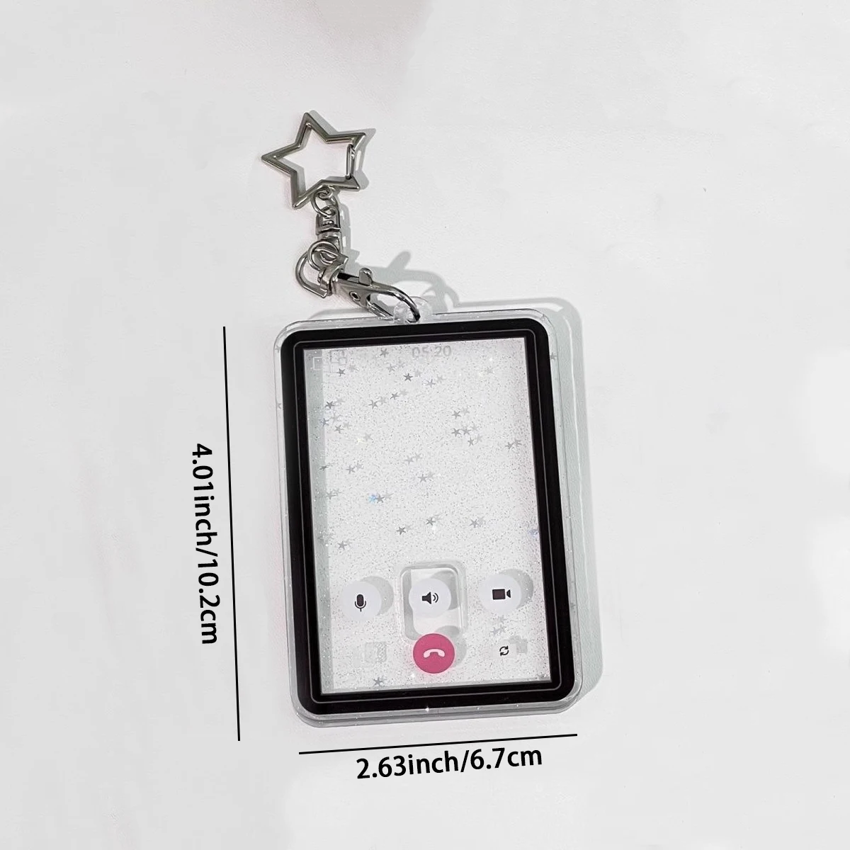 Video call 3 inch ID photo small card storage card cover bag pendant decoration students card holder,credit card holder,photo card holder,card protector,idol card protector,desk card holder,card display stand,memory card protector,photo card binder,acrylic sign holder