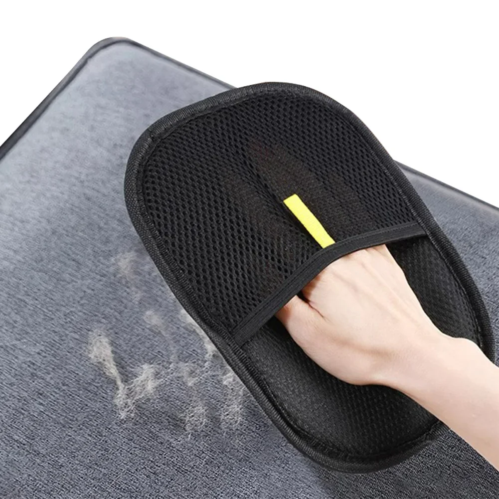 Antistatic Gloves Double Sided Pet Fur Removal Mitt Reusable Deshedding Brush Glove for Cleaning