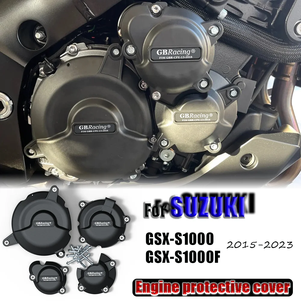 

For SUZUKI GSX-S1000 S1000F Motorcycles Engine Case Guard Engine Case Protector Cover Engine Cover Set Engine Protection Cover