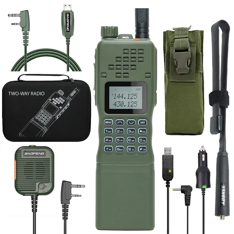 Baofeng – walkie-talkie AN/AR-152, 15W, CB puissant, Radio bidirectionnelle, batterie 12000mAh, Radio tactique longue portée, émetteur-récepteur double bande, PRC-152