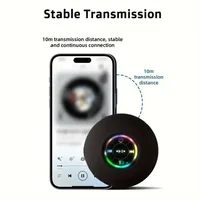 HOMEFISH Portable Waterproof Bluetooth Shower Speaker with RGB Light Suction Cup Wireless Speaker for Bathroom Kitchen Party etc 6