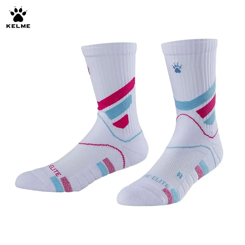 Kelme 남성용 중간 길이 농구 양말, 전문 전투 농구 양말, 일일 훈련 스포츠..