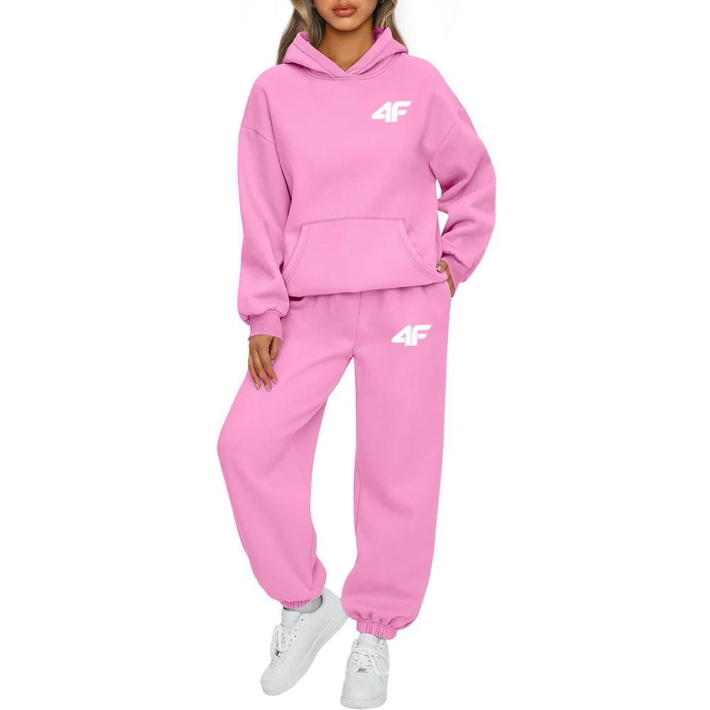 Tracksuit Women Winter 2025 Female Pullovers Hoodies+Pants Jogging Woman Two Pieces Set Sports Suit for Women Clothing Outfits 5