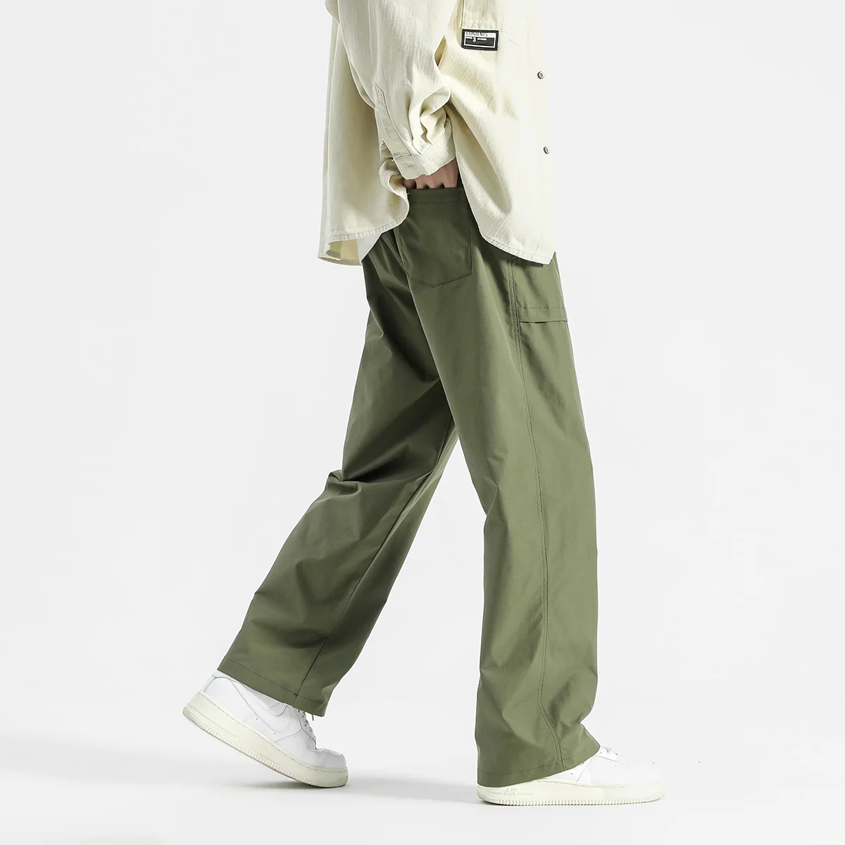 Harem Jogger Pants Men Streetwear Cargo Pants Hip Hop Ribbons Casual Ankle-length Trousers