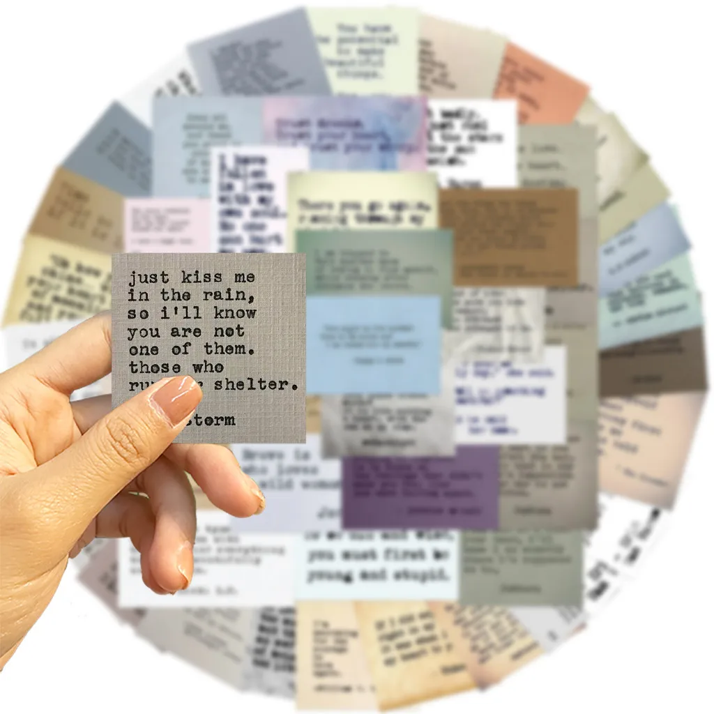 60개 빈티지 스타일 지혜 스티커 - 방수 비닐 데칼 (저널, 하이드로 플라스크 및 여행용품용) AnimeWorlds Store