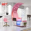 Unique Nail Salon Creative Design Manicure Moon Shaped Pedicure Chair Modern Electric Foot Spa Chair 1
