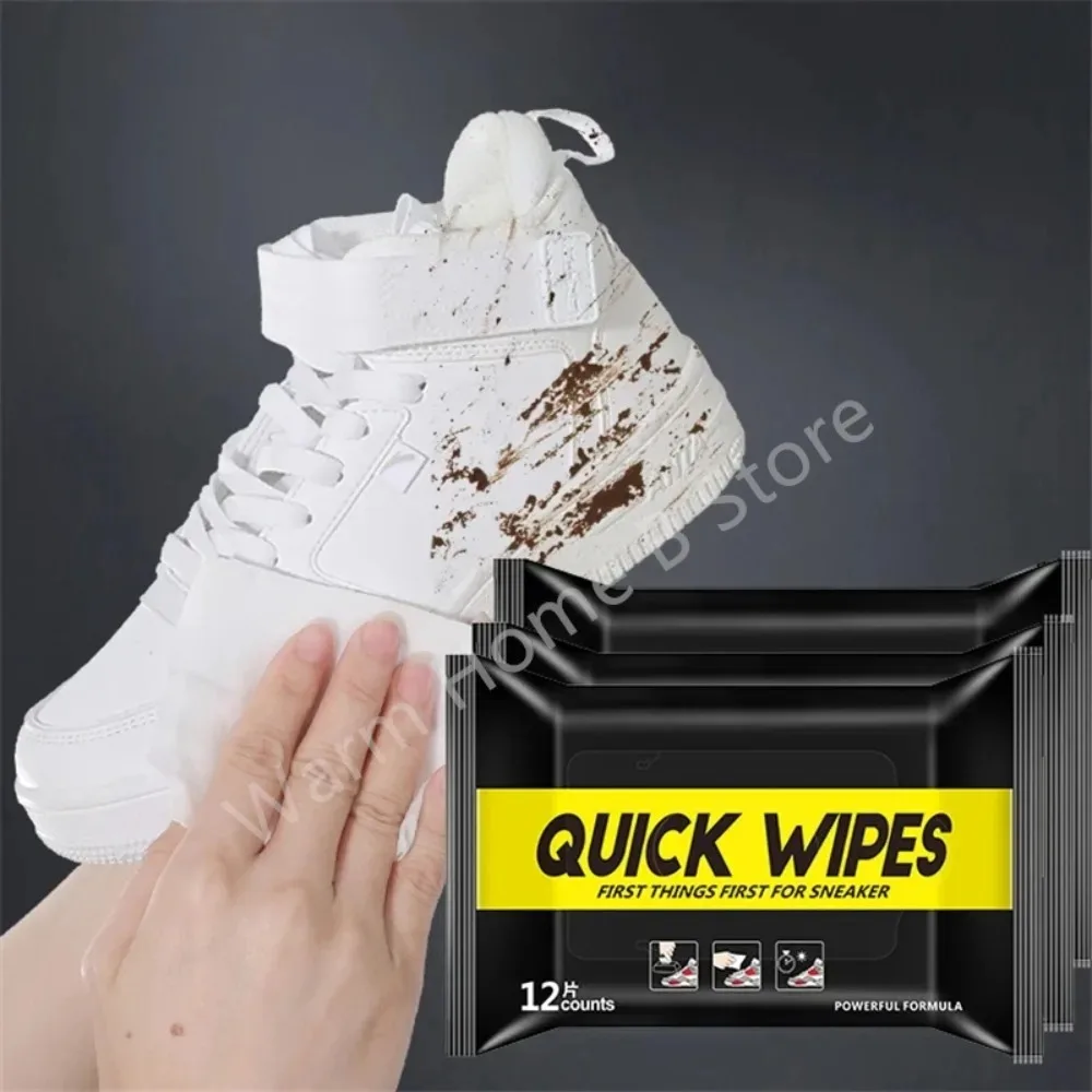 30/12pc Disposable Shoe Wipes Travel Portable Useful Shoe Artifact Cleaning Accessories for Sneaker Scrubbing Quick Remove Dirt 3