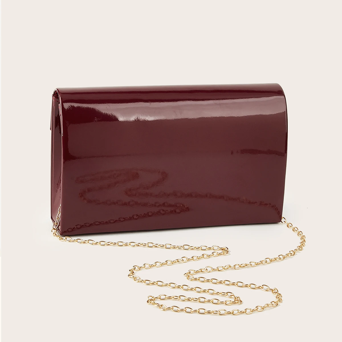 Borsa da sera da donna, pochette versatile di lusso leggero, borsa da sera in pelle sintetica PU tinta unita, borsa per il trucco portatile, borsa a tracolla, portafoglio, borsa a busta, con catena metallica staccabile, per ballo di fine anno, stagione delle nozze, abito da sera, borsa abbinata, borsa a tracolla portatile, borsa per il trucco, stagione delle nozze, banchetto - immagine 6