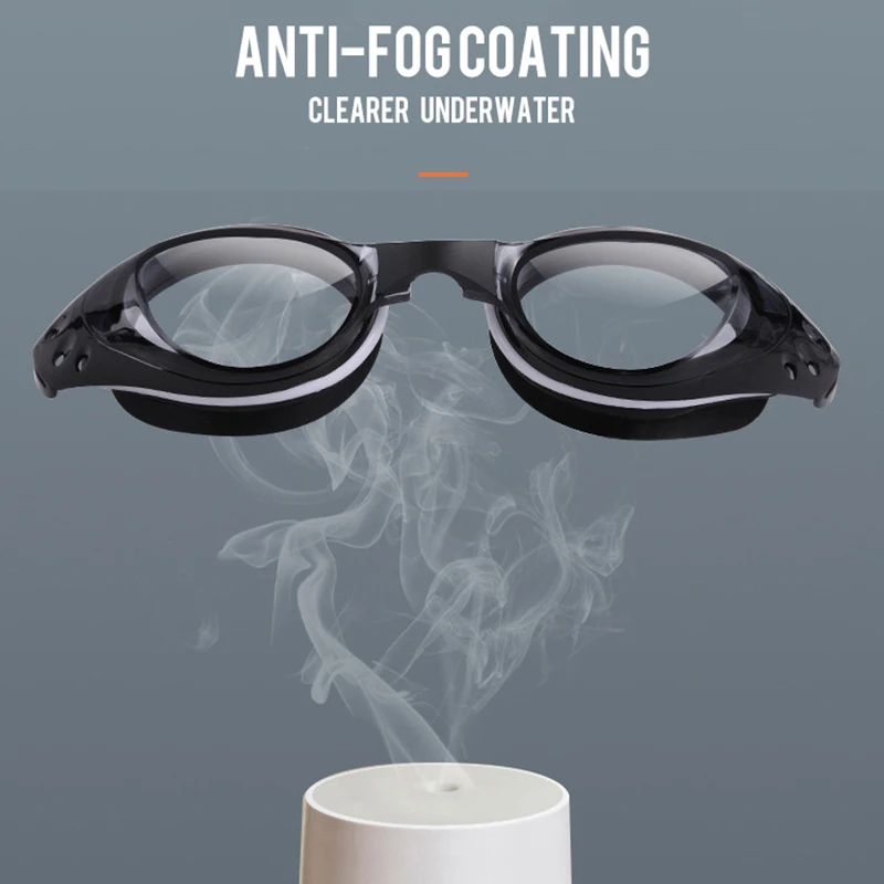 Swimming Goggles -1.5~-7.0 Degree Myopia Men Women HD Clear Lens Anti-Fog Anti-Uv