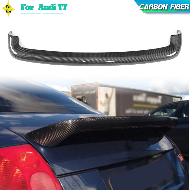Per Tt Ala Spoiler Posteriore In Fibra Di Carbonio Per Audi Tt Mk1 8N 1998 - 2006 Baule Posteriore Spoiler Boot Lip Wing Car Sticker
