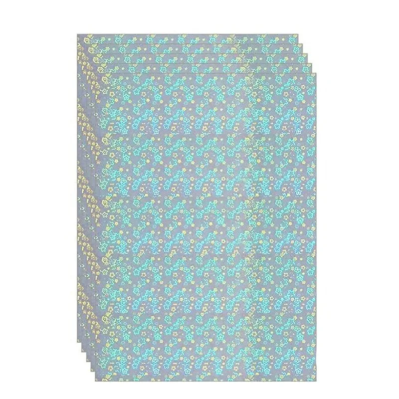 Holographic Vinyl Sticker Paper  Transparent Holographic Sheets