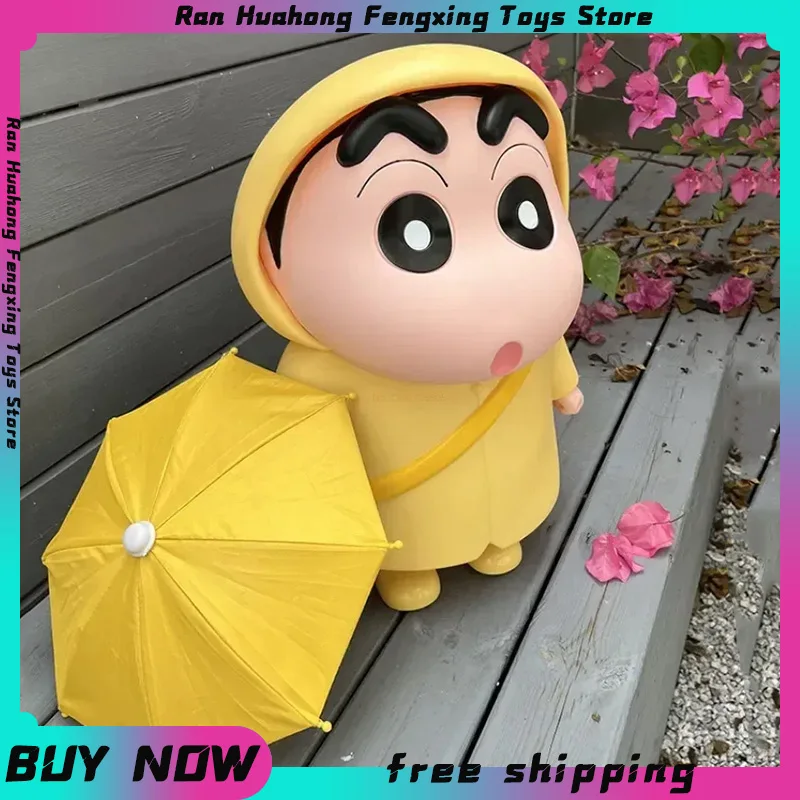 

Crayon Shin-chan 40cm Large Raincoat Figure Series Model Car Ornament Doll Collection Decoration Anime Limited Birthday Gifts