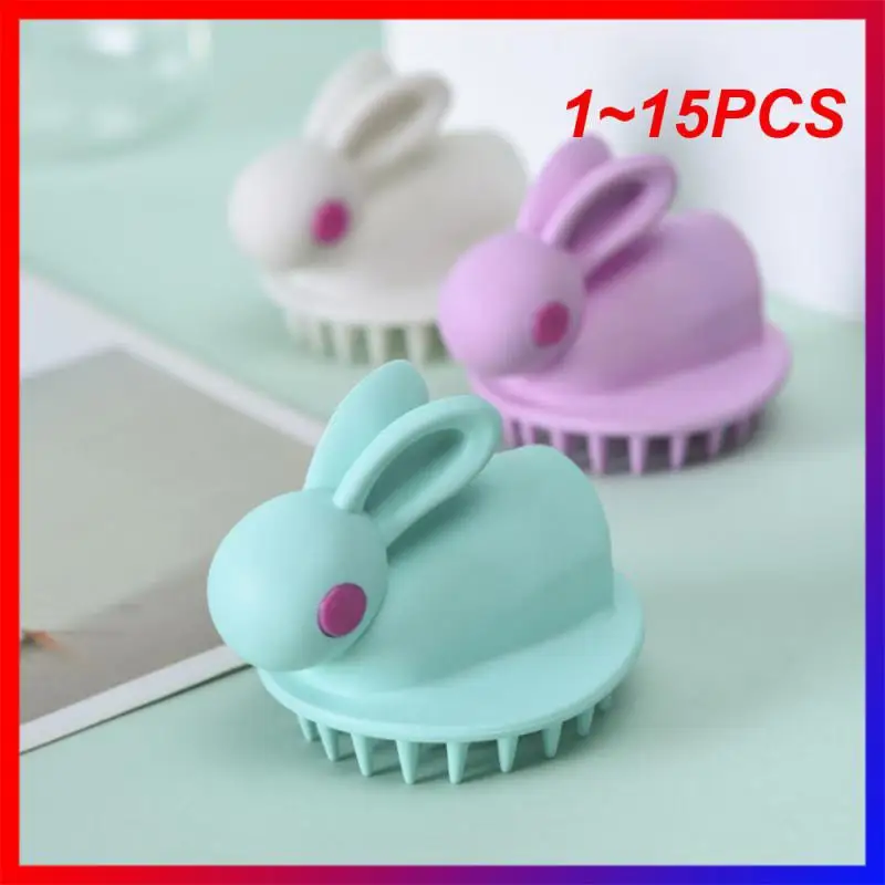

1~15PCS Silicone Shampoo Scalp Hair Massager Head Body Scalp Massage Brush Comb Hair Washing Comb Shower Brush Bath Spa Massage