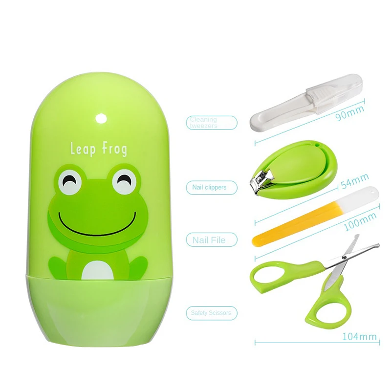 

4 pcs/ set Animal Cartoon Baby Nail Clipper Set Neonato Nail Trimmer Kit Newborn Baby Care Essentials Safety Coupe Ongle Bebe