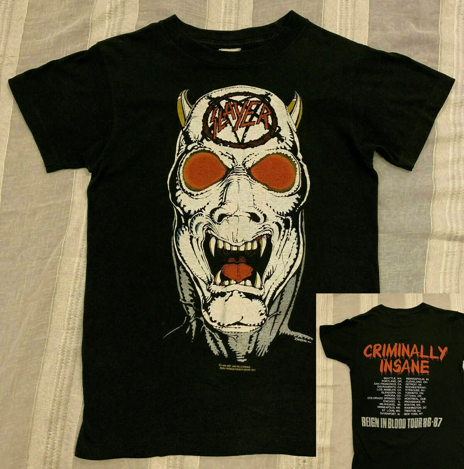 Π€ΡΡΠ±ΠΎΠ»ΠΊΠ° SLAYER ΠΊΠΎΠ½ΡΠ΅ΡΡ 80-Ρ
Π³ΠΎΠ΄ΠΎΠ² 1986-87 Π² ΠΊΡΠΎΠ²ΠΈ ΡΡΡ Π€ΡΡΠ±ΠΎΠ»ΠΊΠ° SLAYER ΠΊΠΎΠ½ΡΠ΅ΡΡ 80-Ρ
Π³ΠΎΠ΄ΠΎΠ² 1986-87 Π² ΠΊΡΠΎΠ²ΠΈ ΡΡΡ