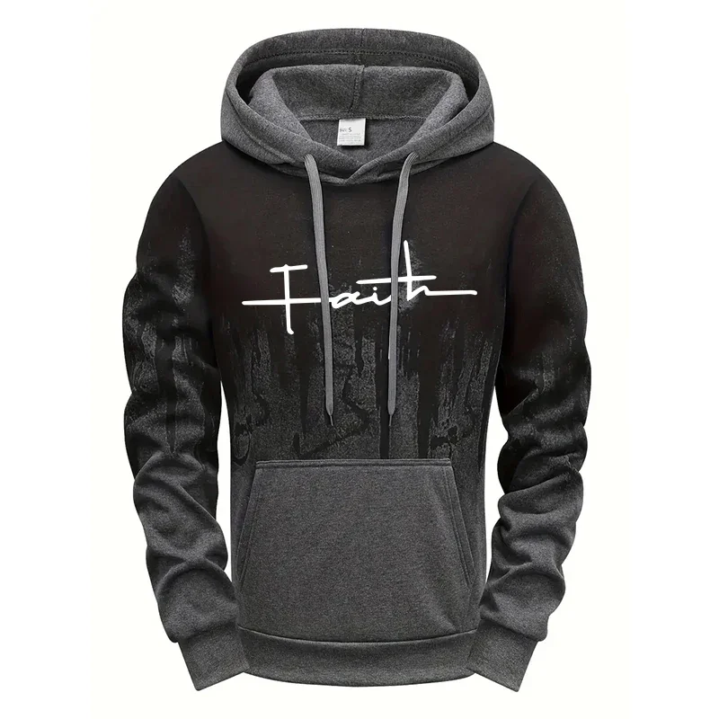 Men's Splatter Hoodie Fall Winter Streetwear