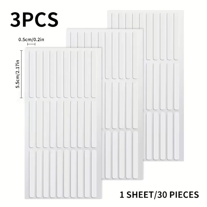Odorless Dual-Sided Adhesive Tape-Strong Hold, Clear Tape for Nail Art, Press-On Nails, Display Strips and Crafting DIY Projects