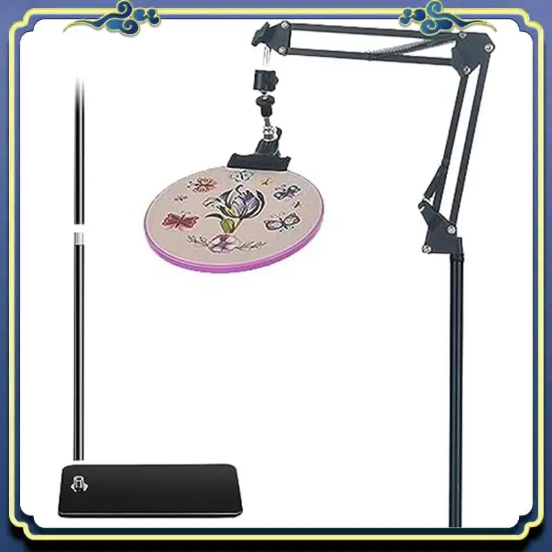 Embroidery Hoop Holder Lap Stand Crossstitch Holder Stand Metal For Embroidery Hoops