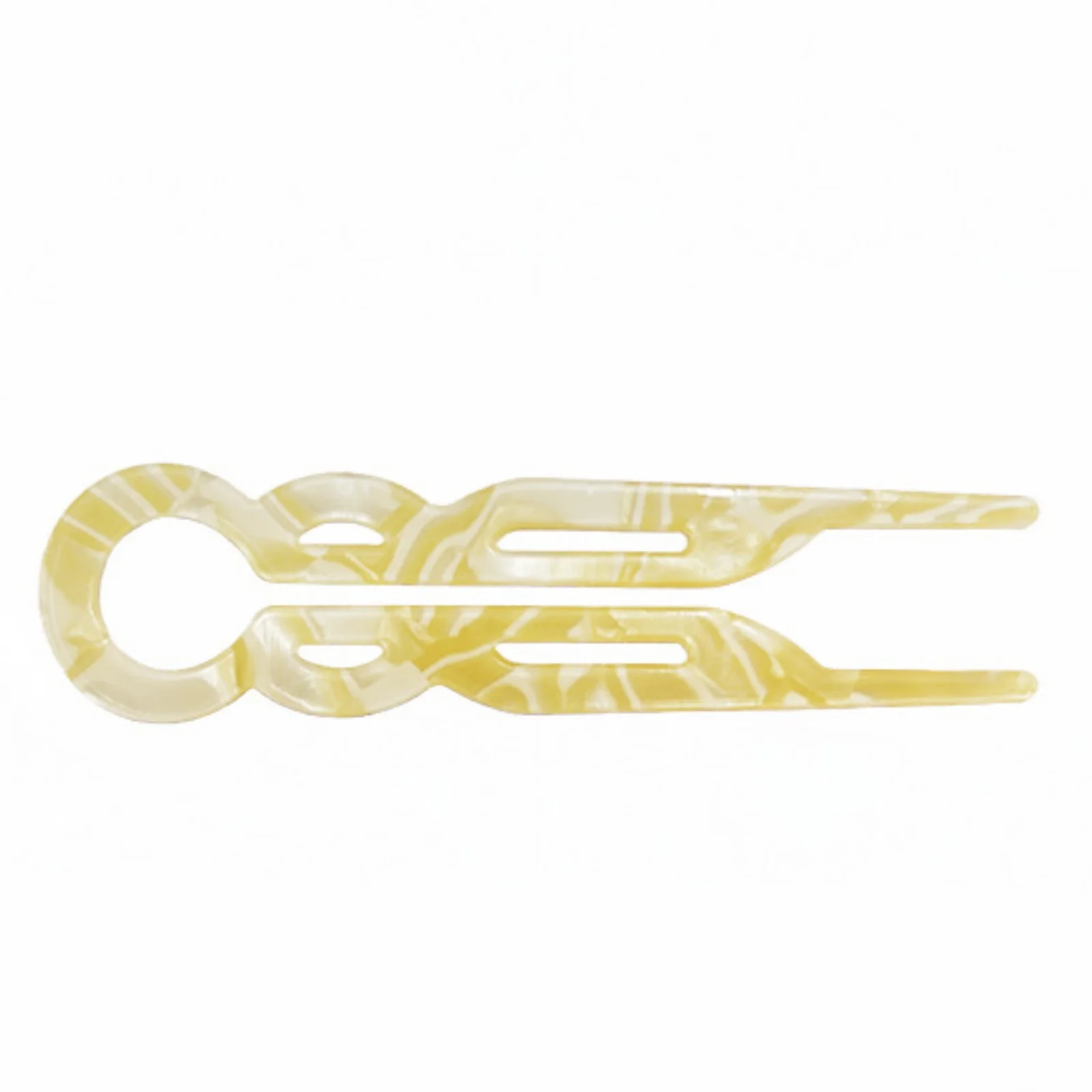 1PC  Retro U - Shaped Hair Clips, 4 - Piece Geometric Acetate Set, Trendy Hair Accessories for Women's Fashionable Looks