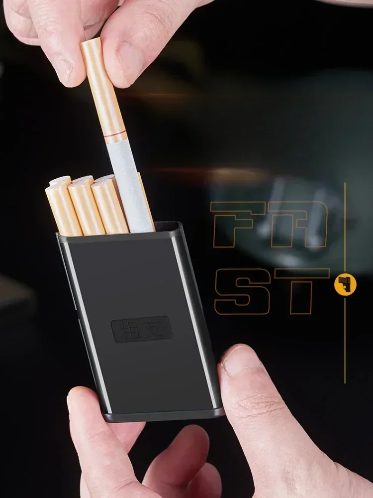 2025 New Clip Gun Butane Gas Lighter Three Capacity Cigarette Holder Windproof Blue Flame Lighter Men's Gift Smoke Accessories