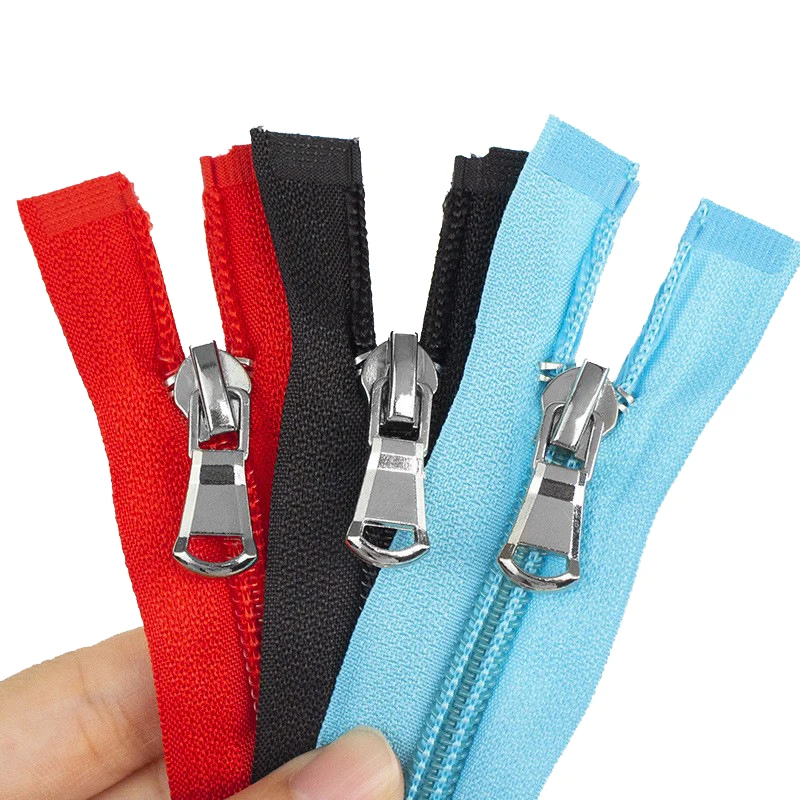 5Pcs 15Inch-31inch (40cm-80cm) Nylon Zippers Open-End For Tailor Sewing Crafts Nylon Zippers Custom Sewing Accessories 13 Colors