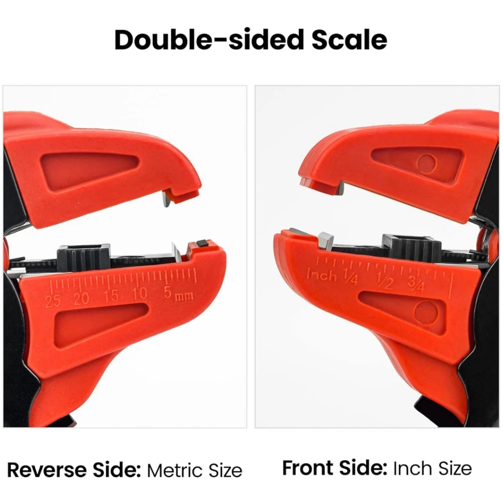 Automatic Wire Stripper and Cutter 2 in 1 Adjustable 10-24 AWG Electrical Cable Stripping Tool