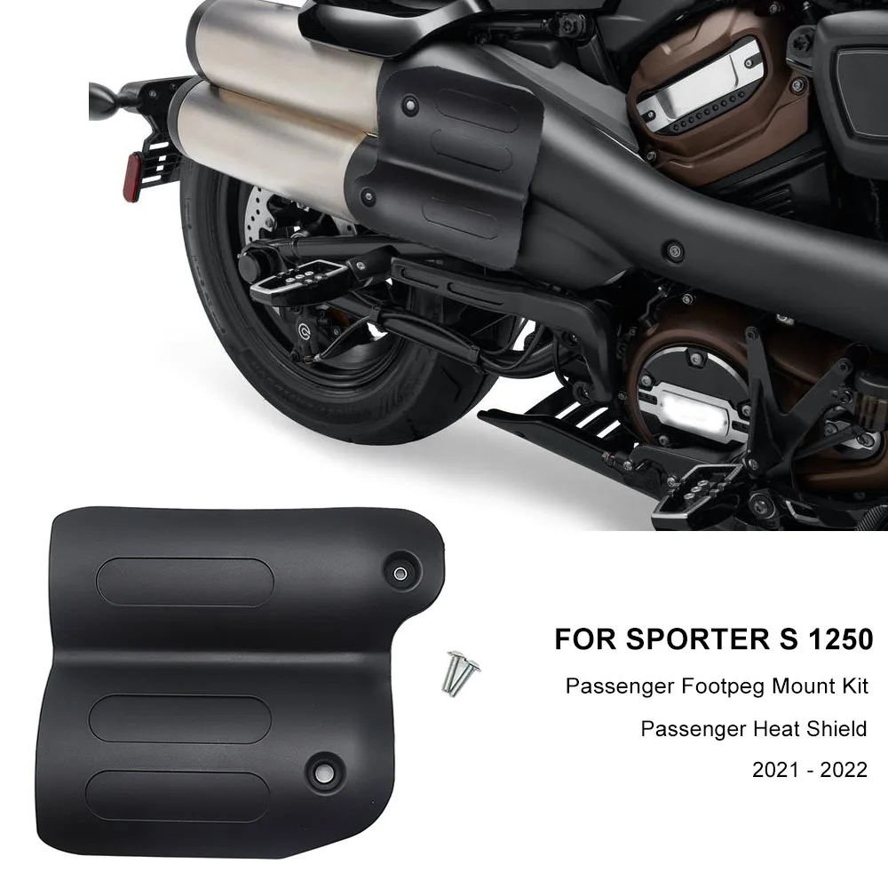 

Для Sportster S 1250 RH1250 RH 1250 2021 2022 Новый мотоциклетный пассажирский комплект для установки ног пассажирский тепловой щит дефлектор крышка