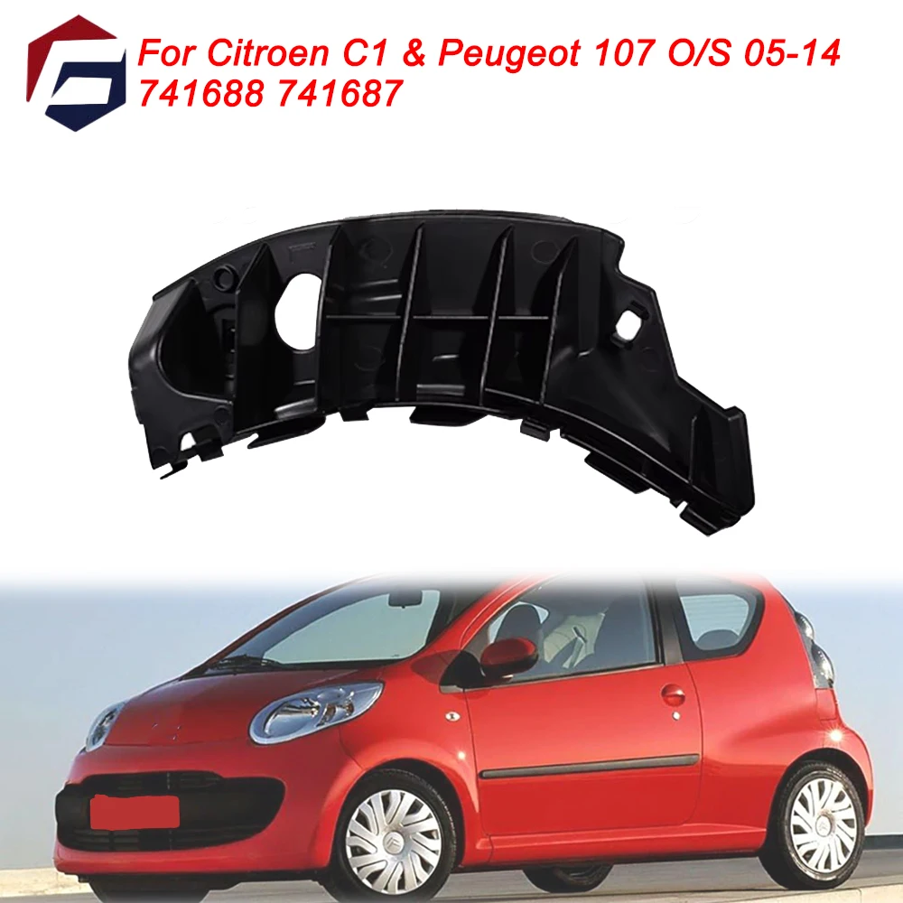 Zijwindschermen CITROEN C1, L R 2005-, voor, 2 stukken, 5- deur