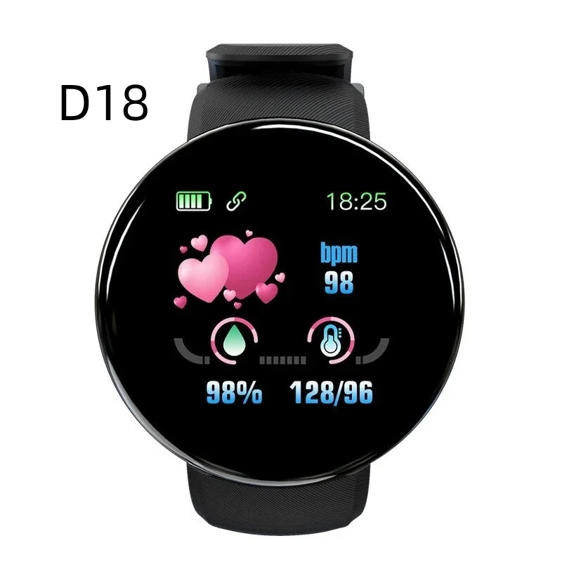 

New D18 Smart Watch Smartwatch Bracelet Heart Rate Blood Pressure Fitness Tracker Sport Smartband PK M5 M6 M7 Y68 D20 D13 M3