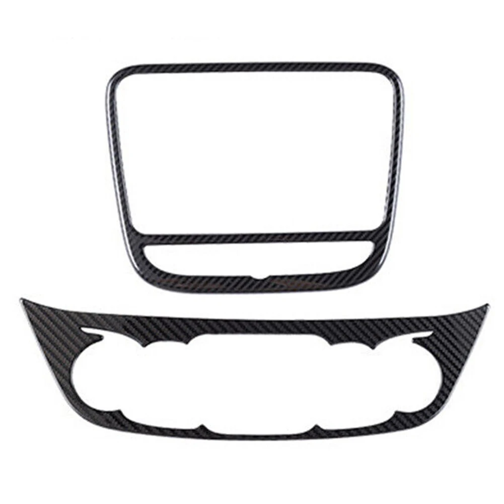 

Dashboard Console Console Cover Trim 2pcs Black Carbon Fiber Brand New Carbon Fiber Custom Performance Durable