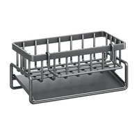 Kitchen Sink Drain Rack Organizer Stainless Steel Self-draining Sink Shelf Soap Sponge Holder Dishcloth Towel Rack filter basket 6