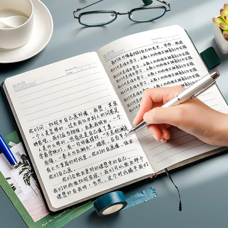 A5 Thickened Deer Head Notebook Business PU Soft Leather Notepad With Horizontal Lines Stationery School Office Supplies - Image 3