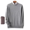 2024 Autumn/Winter New Men's Business Casual Round Neck Thin Knitted Pullover Sweater Warm and Fashionable High Quality Knitted 5