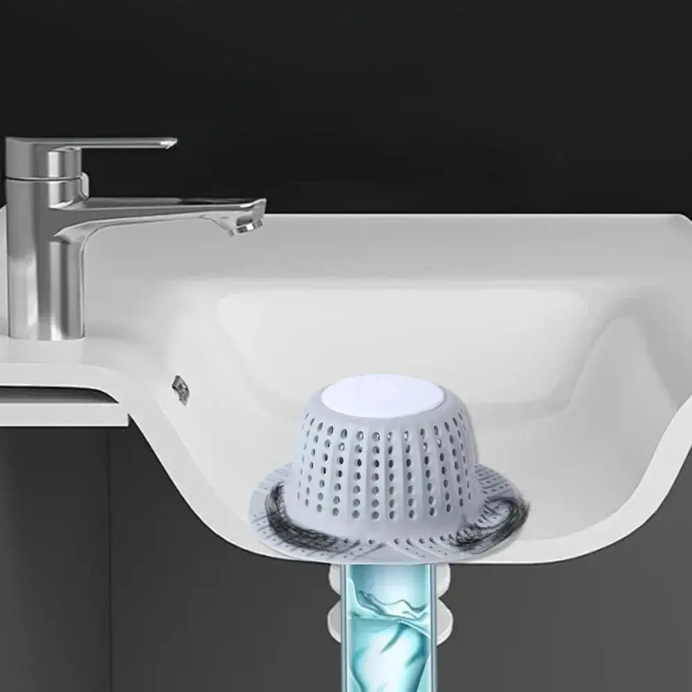 1PC New Bathtub Drain Hair Catcher Collapsible Drain Protector for Pop-Up and Regular Drains of Shower Bathtub Tub Bathroom Sink 2