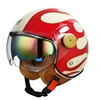Lightweight Vintage Motorcycle Helmet With Dual Visor Motorbike Riding 3/4 Open Half Helmet Retro Casco Moto 3C & Dot 4