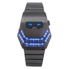New Fashion Creative Snake Head Watch Men LED Digital Watches Black Stainless Steel Electronic Wristwatches Men Sport Watches 1
