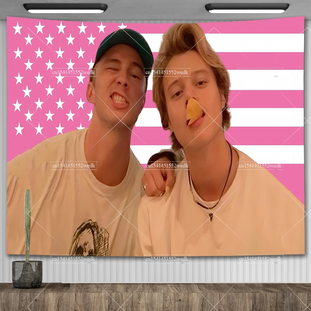 Drapeau Américain , Drew Starkey Rafe Cameron, Affiche Amusante