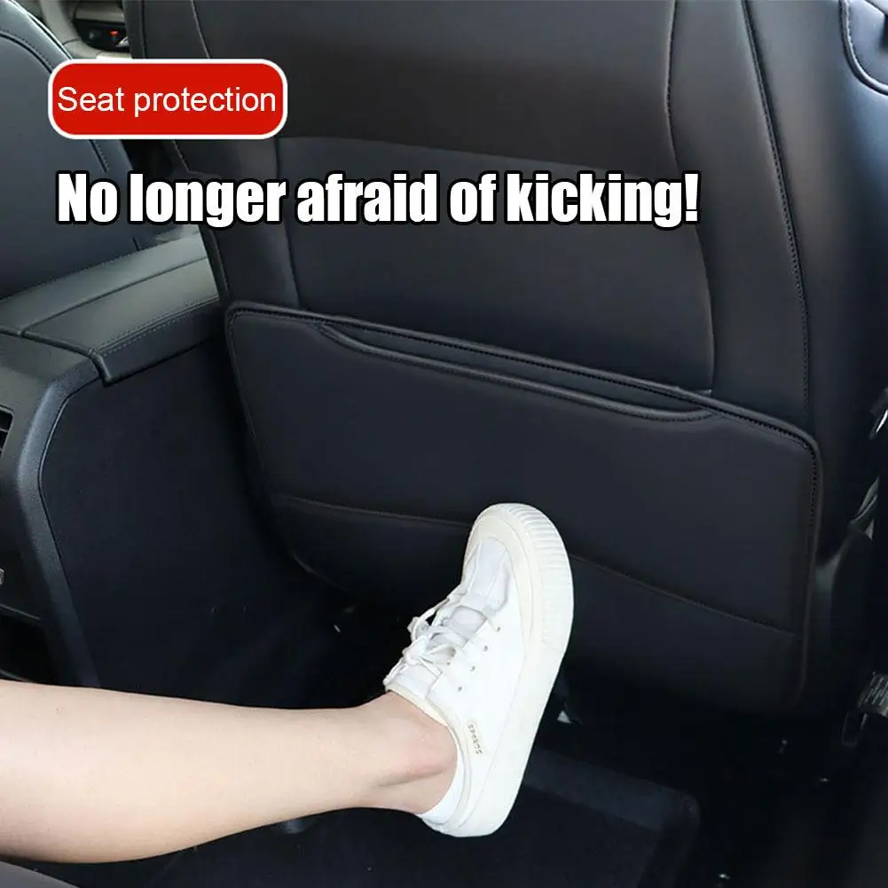Car Seat Kid Protector PU Leather Car Seat Back Cover Protector for Kids Waterproof Back Anti Kick Mat Pad
