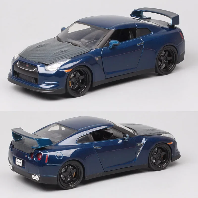 Jada1:24 Scale Jada 2009 Nissan Gt-R R35 Gtr Nismo Diecast Vehicle Metal Muscle Grand Tourer Toy Sport Car Model Repliche