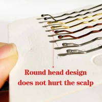 50pcs Women Girls Solid Bobby Pin Hair Clip Casual Curly Wavy Grips Hairstyle Hairpins Styling Hair Accessories 5cm 2
