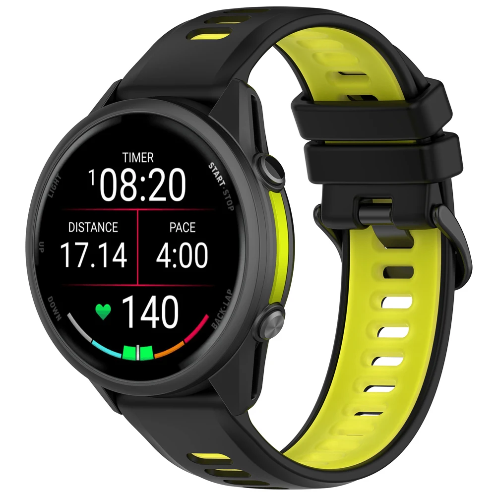 Sports Silicone Quick Release Strap - Official Band Replacement for Garmin Forerunner