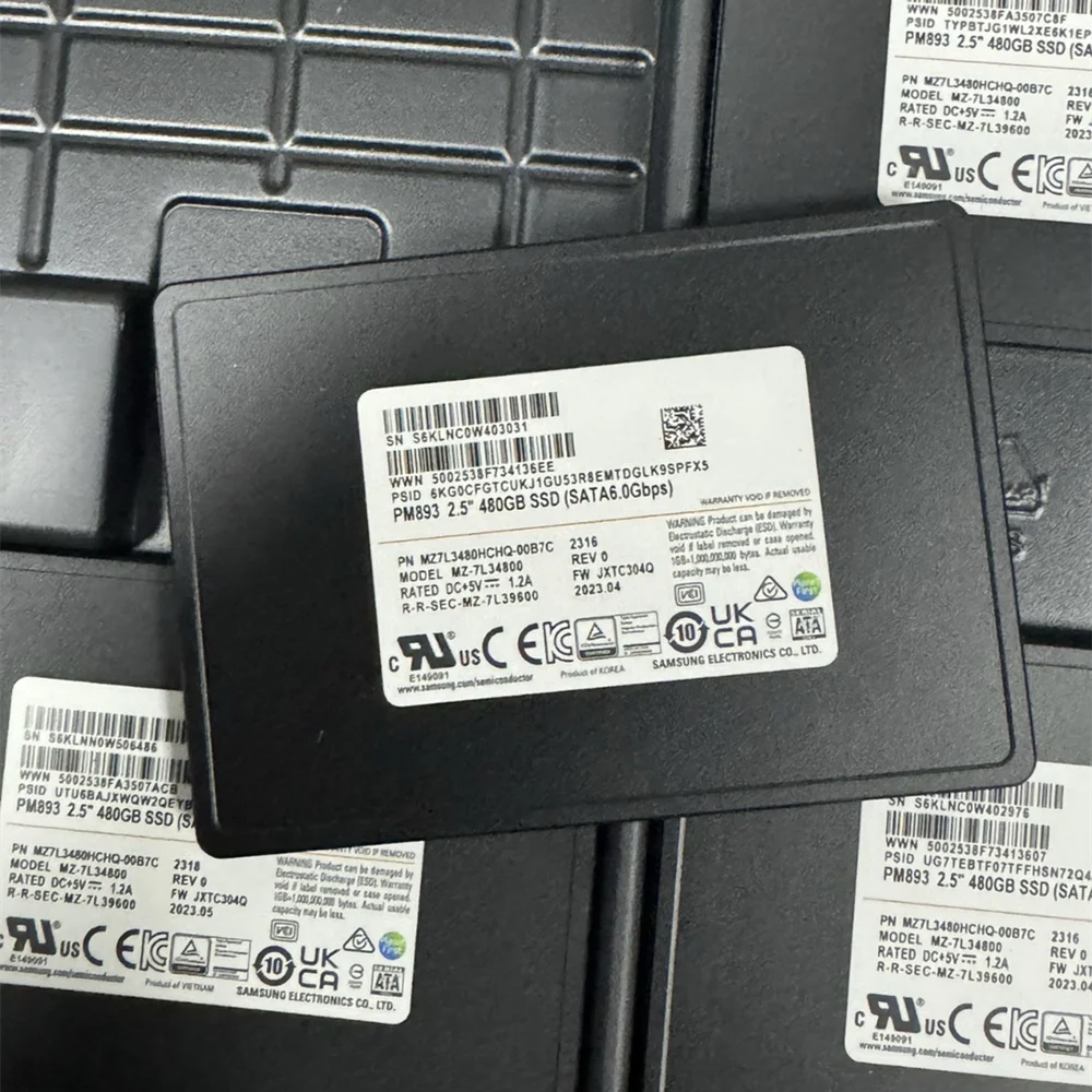 Original PM893 SATA 6.0 Enterprise SSD 240GB 480GB 960GB 1.92TB 3.84TB 7.68TB 2.5-inch Internal Solid State Disk For Server