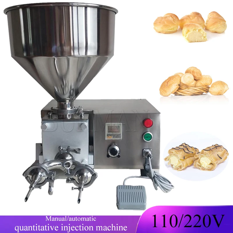 

Manual Automatic Quantitative Injection Machine Croissant Cream Jam Puff Filling