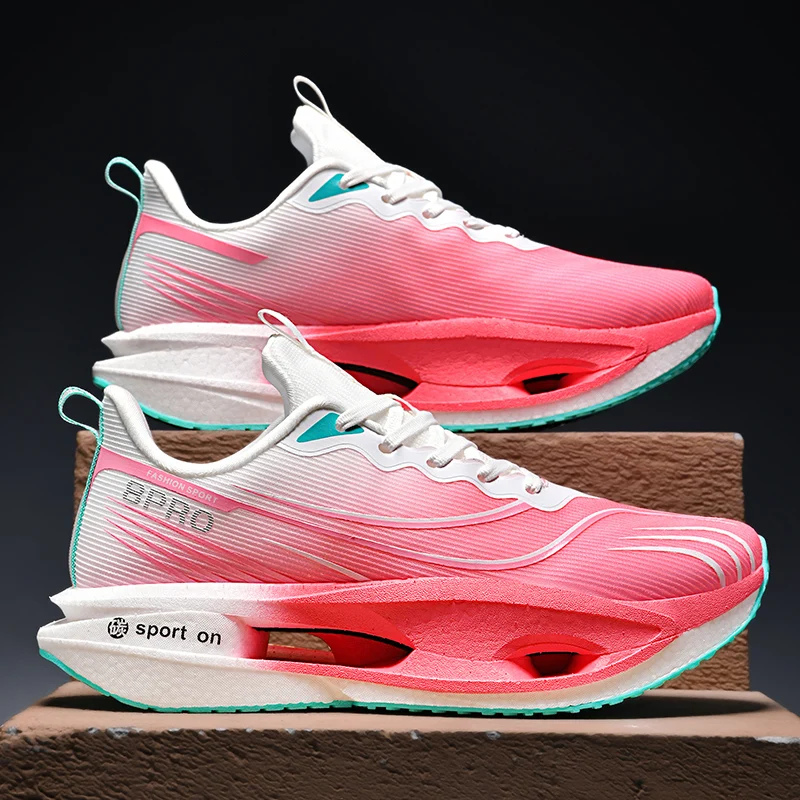 Men Sports Running Shoes Marathon Carbon Board Air