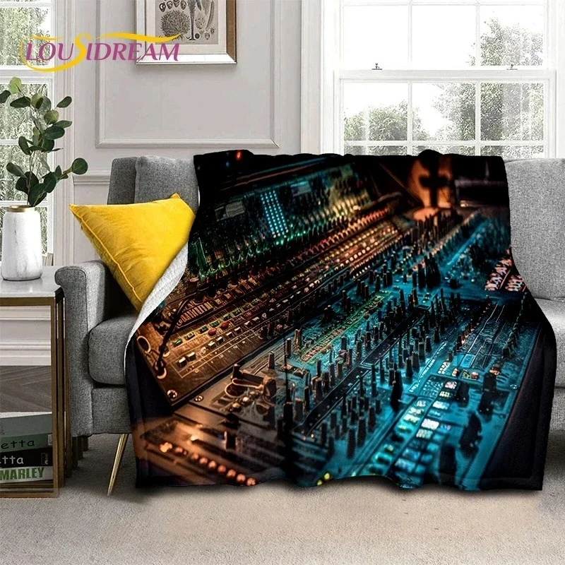 Vinyl Record Music DJ Screen Tape Soft Flannel Blanket for Bed Bedroom Sofa Picnic,Throw Blanket for Cover Outdoors Leisure Gift 6