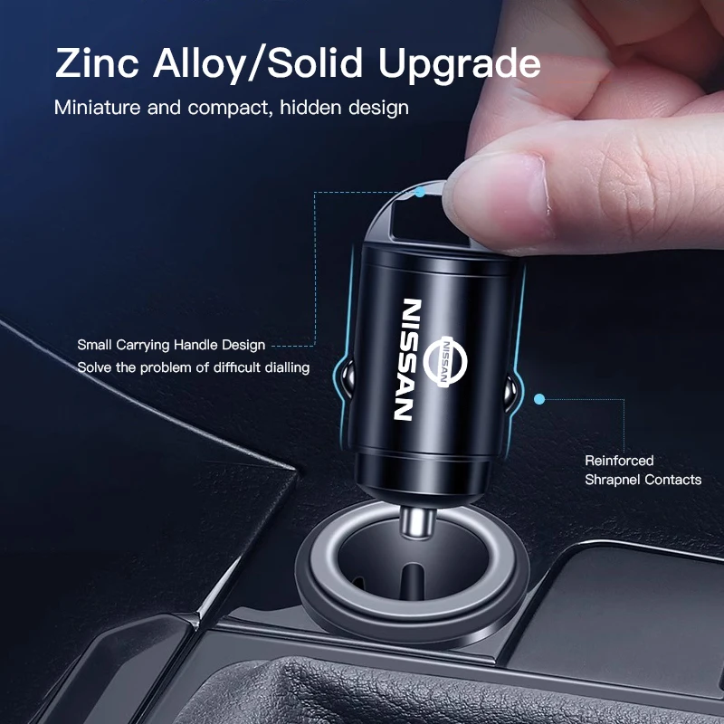Micro Car Fast Charger Vehicle Cigarette Lighter Convert Plug For Nissan  Sylphy N7 Qashqai J11 Teana Note J10 Navara Juke Patrol