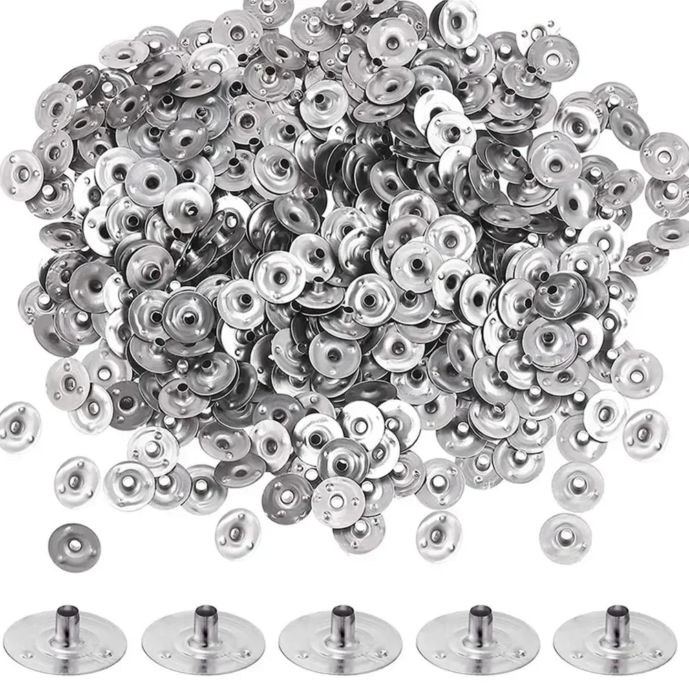 Description Picture 4 of item100 Pcs Durable Waxed Candles Making Metal Wick Sustainers Carry Holders Tabs Tool DIY Crafts Candle Wicks DIY Candle Making
