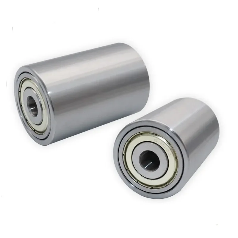 1pcs 2 개의 베어링 플랫 가이드 휠이있는 이중 베어링 금속 롤러 직경 30MM..